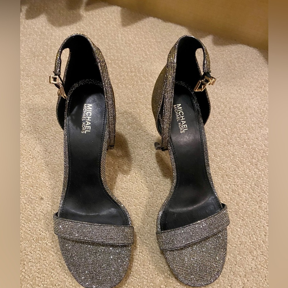 Michael Kors - GORGEOUS, metallic, 1/2 inch platform (4 1/2 inch heel).